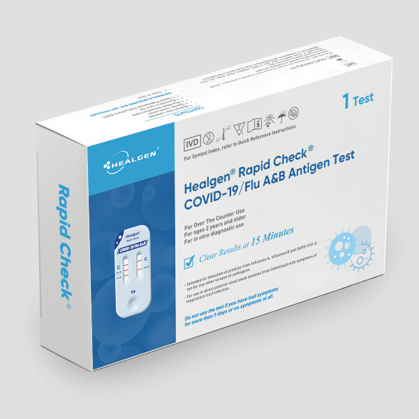 Healgen Rapid Check COVID-19/FLU A&B Antigen Test