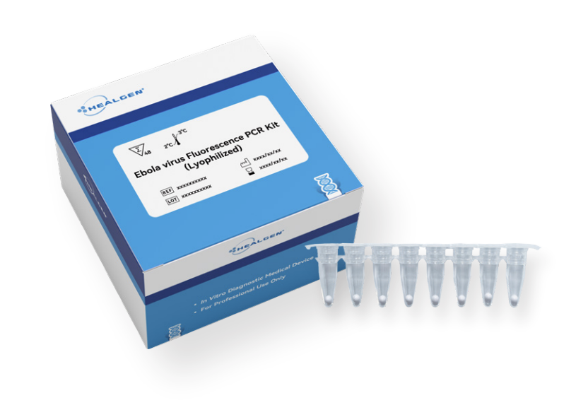 Ebola Virus Fluorescence PCR Kit (Lyophilized) with PCR tubes for rapid molecular diagnostic testing